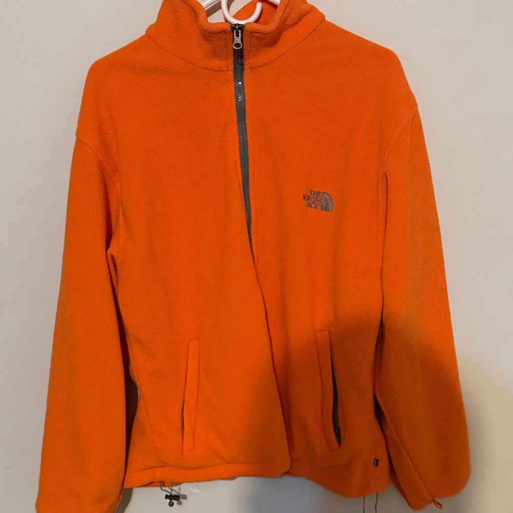 The North Face Orange and Gray Women’s Mountain Jacket with Detachable Sweater - Picture 7 of 8